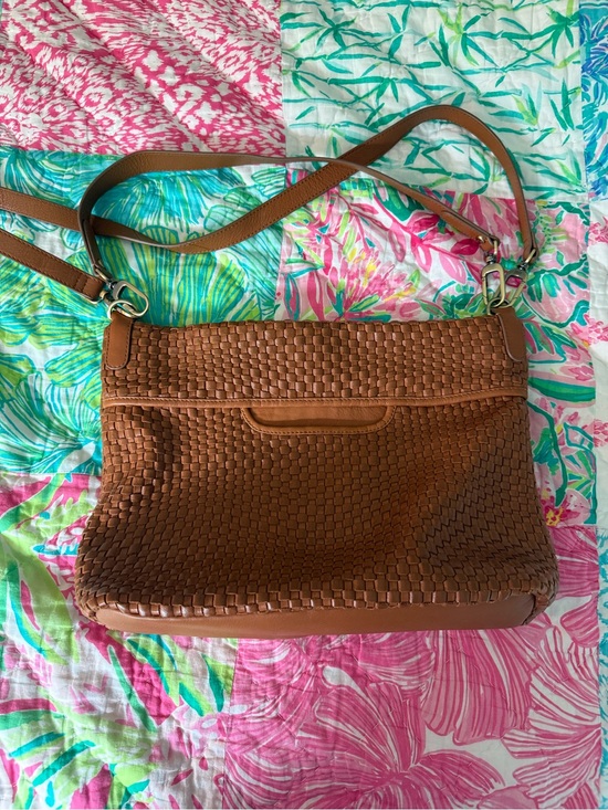 HOBO Handbags - Hobo Pier Brown Woven Crossbody Shoulder Bag